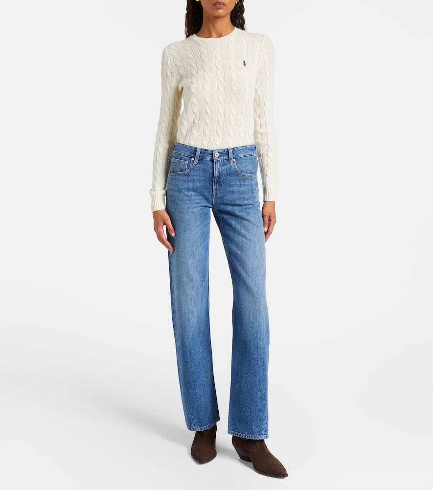 Ag Siena Low-rise Straight Jeans In Blue