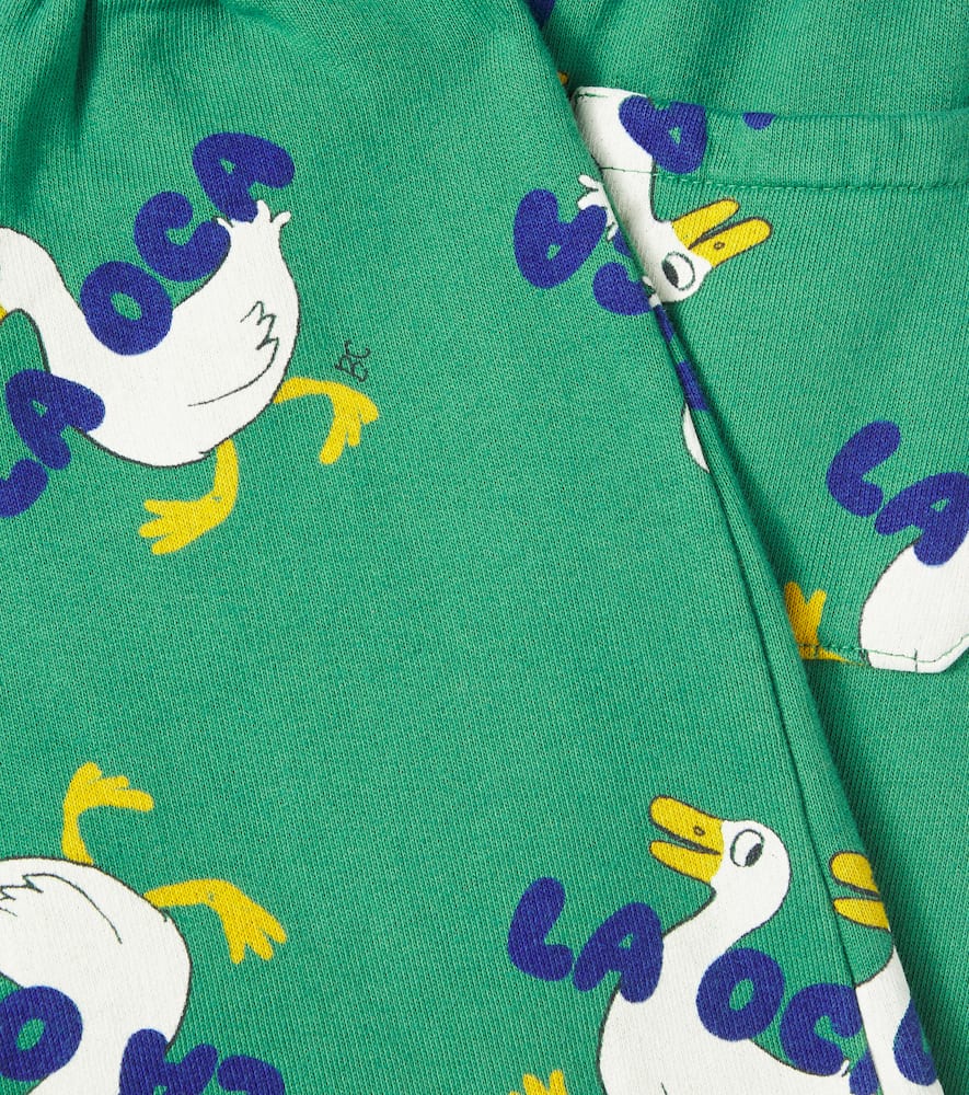 Bobo Choses La Oca Cotton Sweatpants In Green