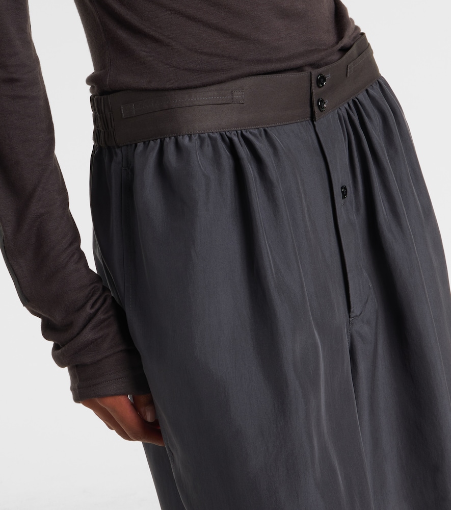  Lemaire Lemaire High-rise Bermuda-shorts Aus Seide 