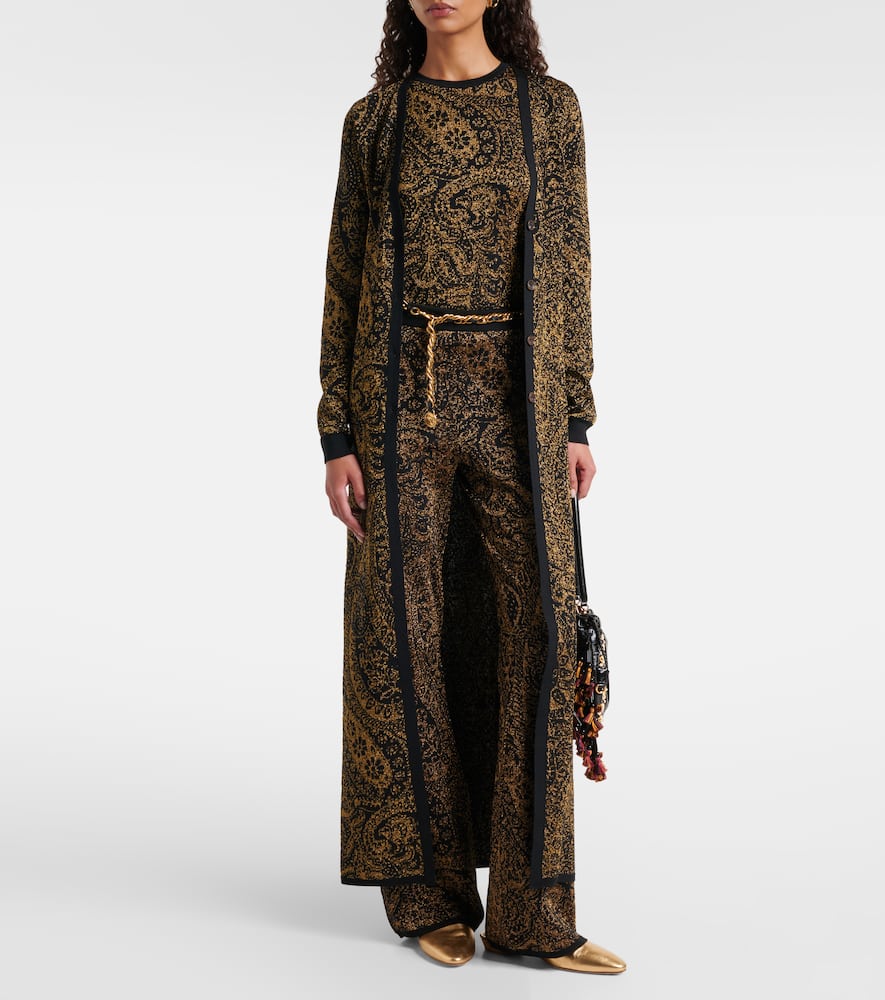 Etro Sleevless Paisley-motif Top In Brown