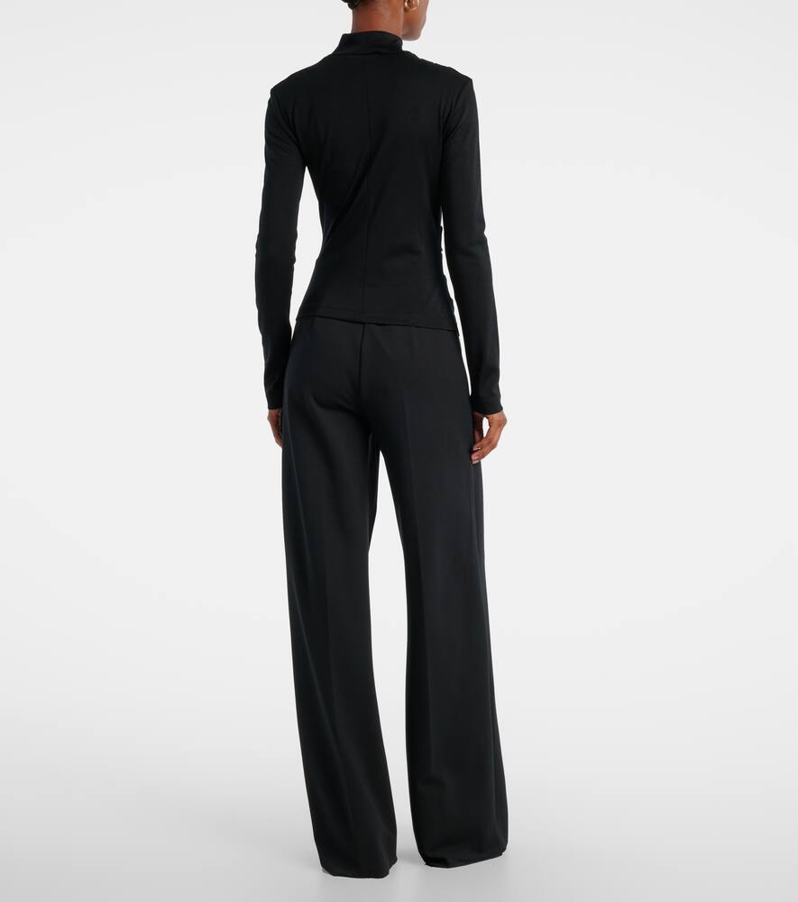 Max Mara Wool Turtleneck Sweater In Black