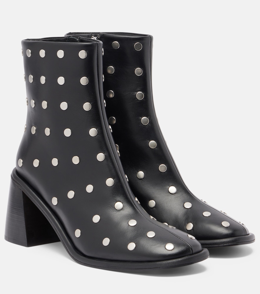 Souliers Martinez Stivaletti Kima 80 in pelle con borchie
