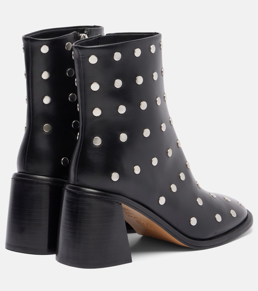  Souliers Martinez Souliers Martinez Kima 80 Studded Leather Ankle Boots 