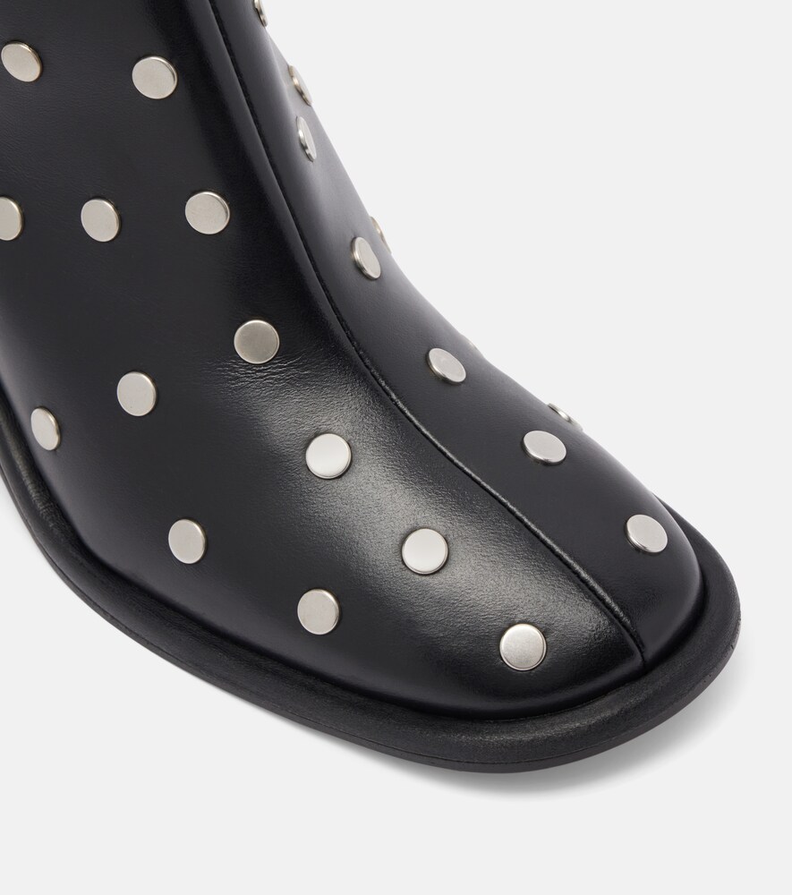  Souliers Martinez Souliers Martinez Kima 80 Studded Leather Ankle Boots 