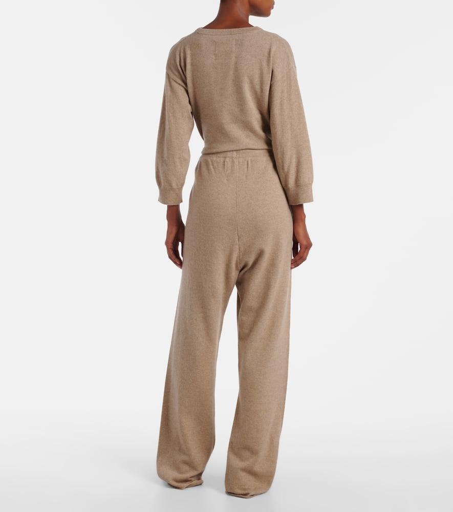 Extreme Cashmere Run Cashmere-blend Sweatpants In Nude