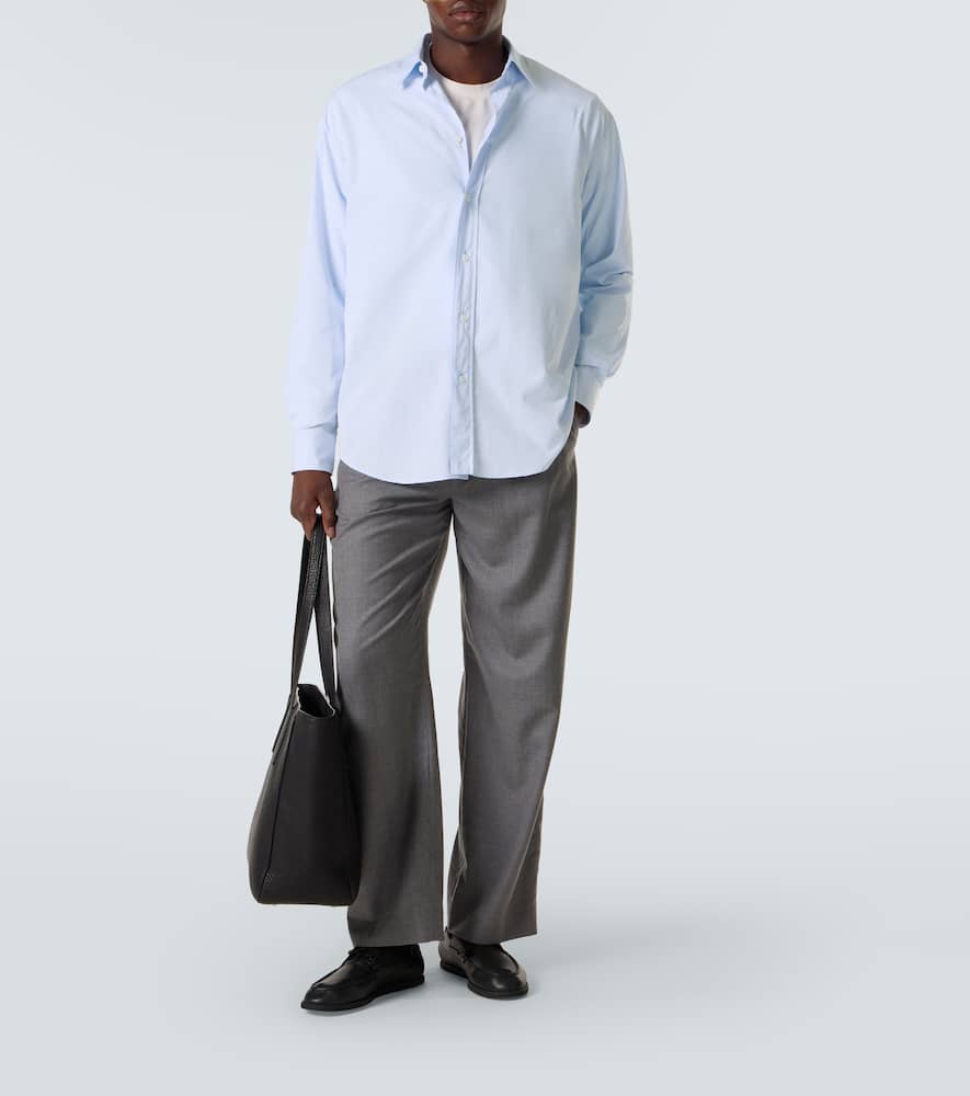 The Row Granada Chambray Shirt In Blue