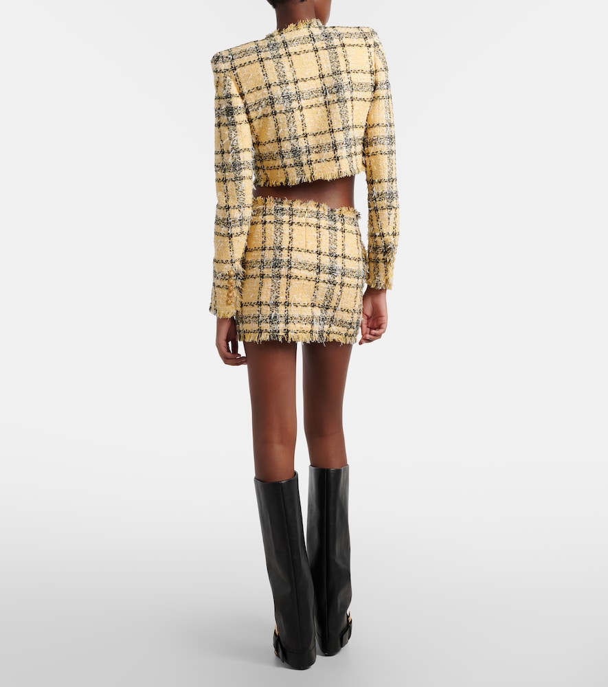 Balmain Balmain Minirock Aus Tweed Mit Pailletten 