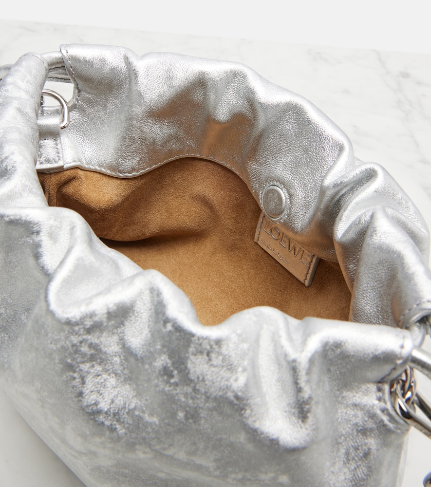  Loewe Loewe Clutch Flamenco Mini Aus Metallic-leder 