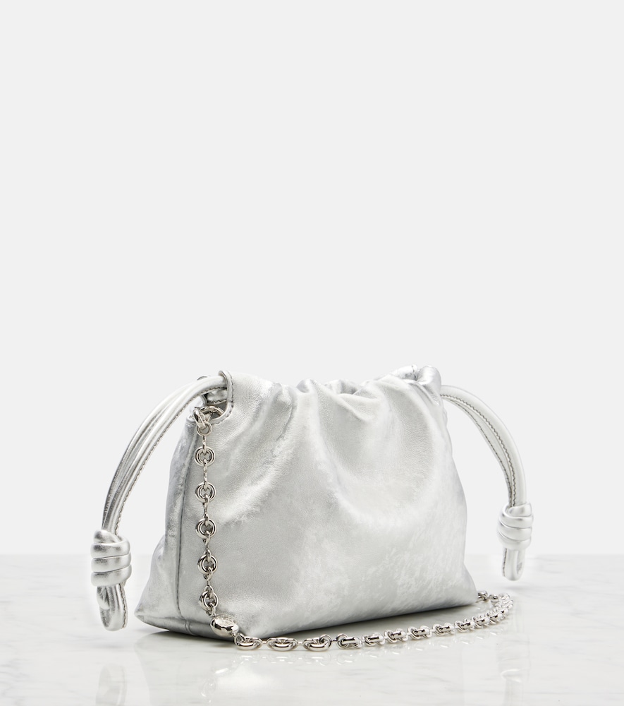  Loewe Loewe Clutch Flamenco Mini Aus Metallic-leder 