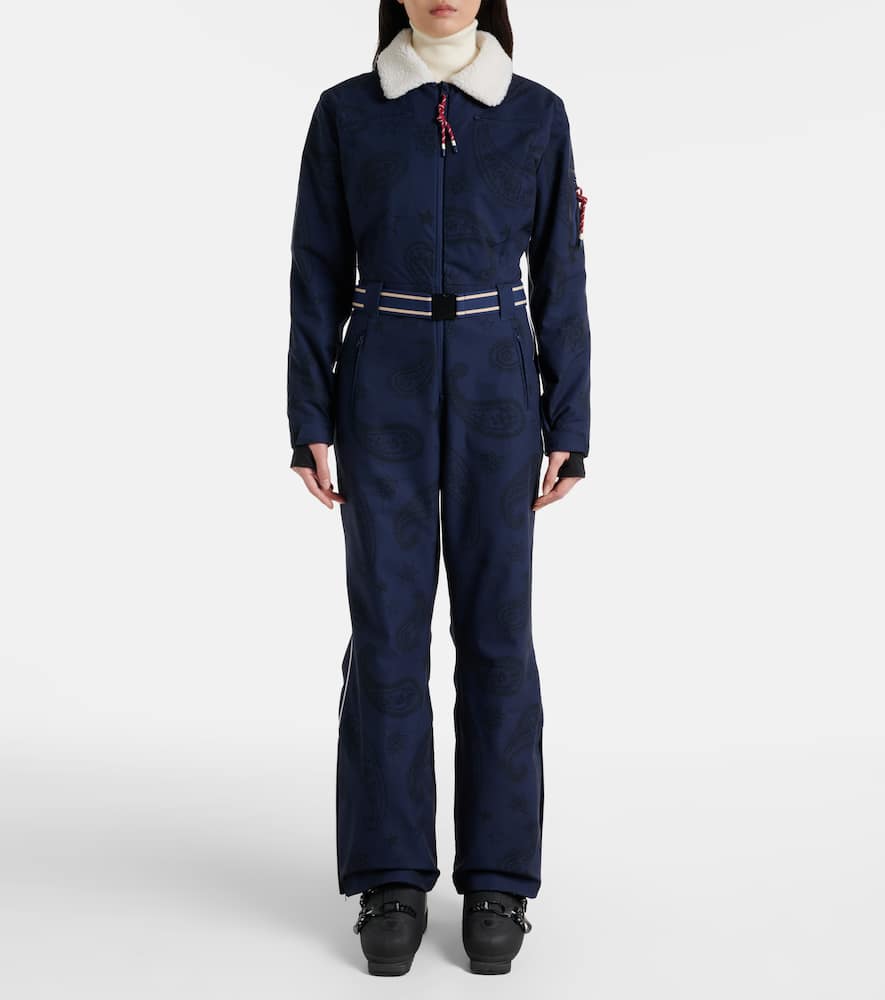The Upside Paisley Ski Suit In Blue