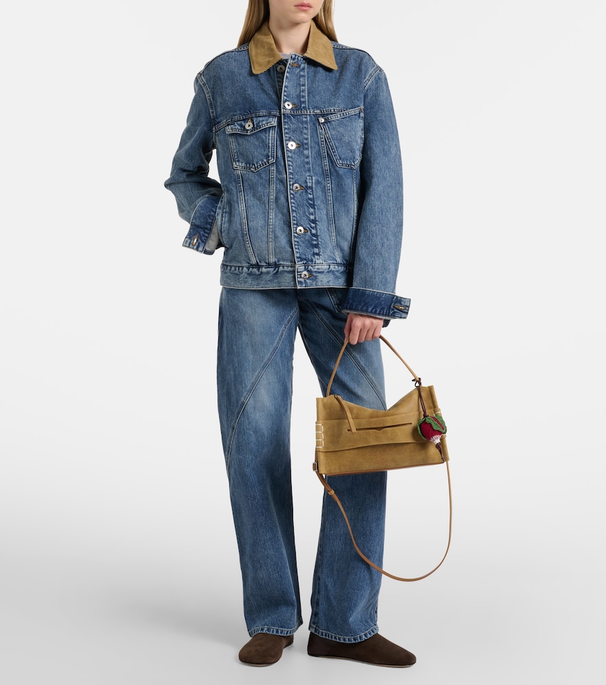 JW Anderson Corduroy-trimmed denim jacket
