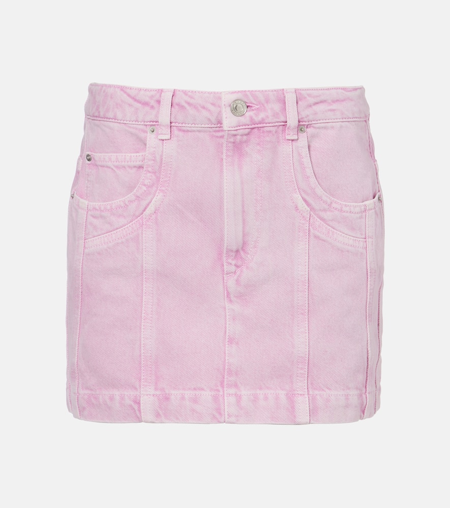 Isabel Marant Étoile Juana Denim Minskirt In Pink