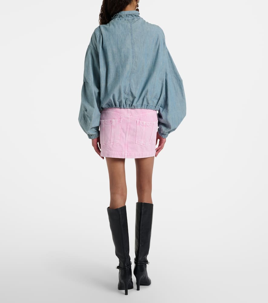 Isabel Marant Étoile Juana Denim Minskirt In Pink