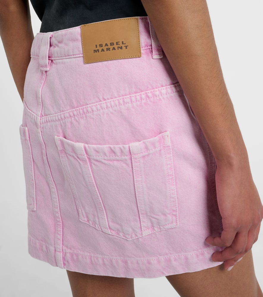 Isabel Marant Étoile Juana Denim Minskirt In Pink