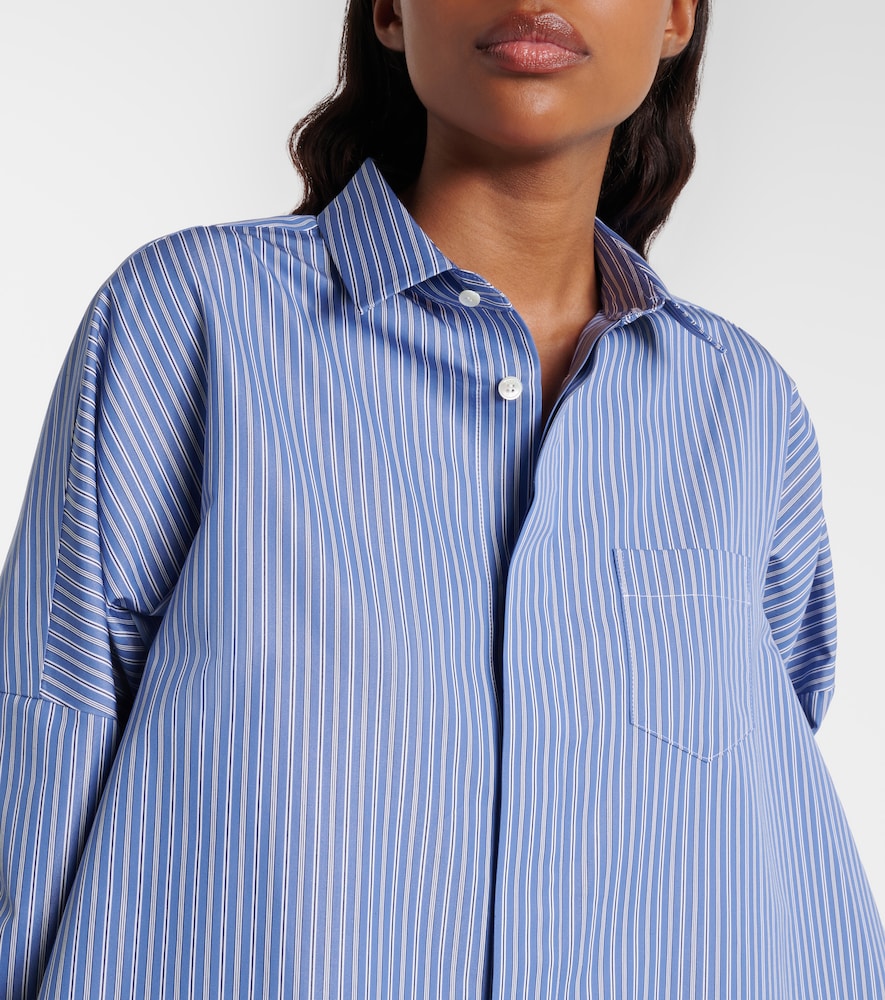  Sacai Sacai Camicia Oversize In Misto Cotone A Righe 