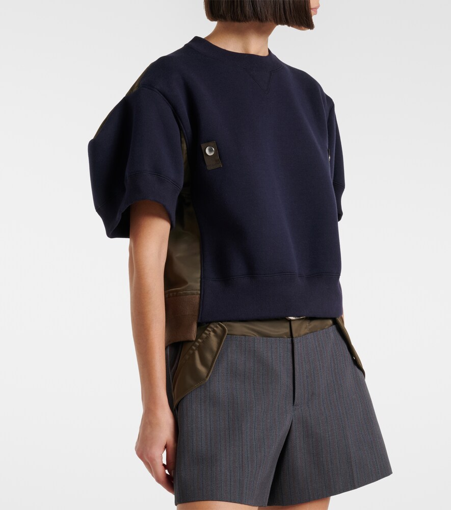  Sacai Sacai Sweatshirt Aus Einem Baumwollgemisch 