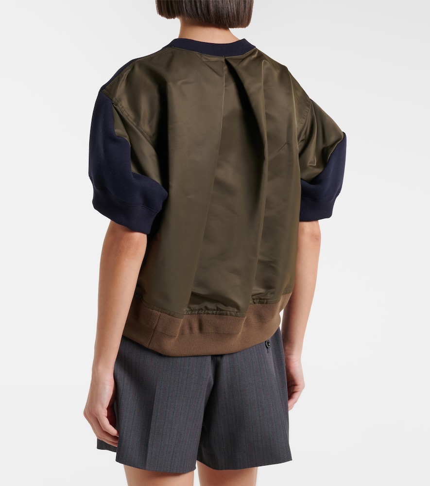  Sacai Sacai Sweatshirt Aus Einem Baumwollgemisch 