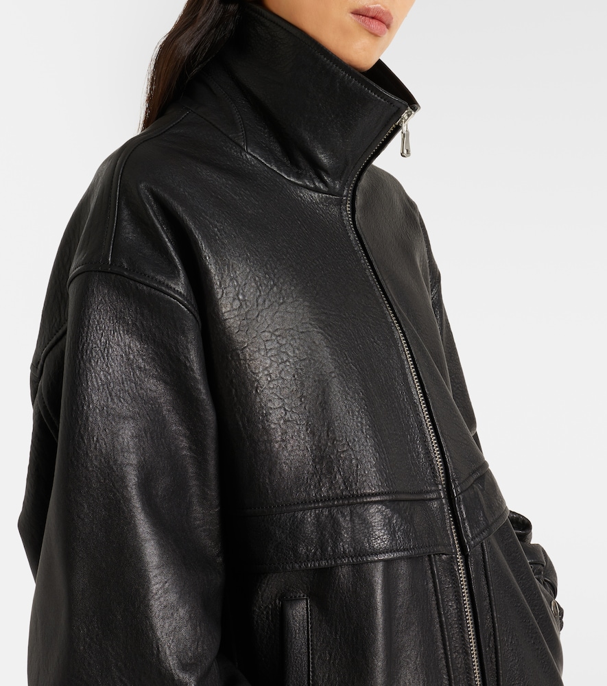  Nour Hammour Nour Hammour Bomberjacke Beck Aus Leder 
