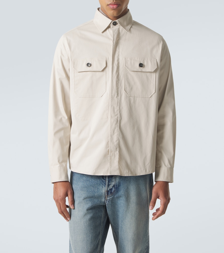  Zegna Zegna Cotton-blend Overshirt 