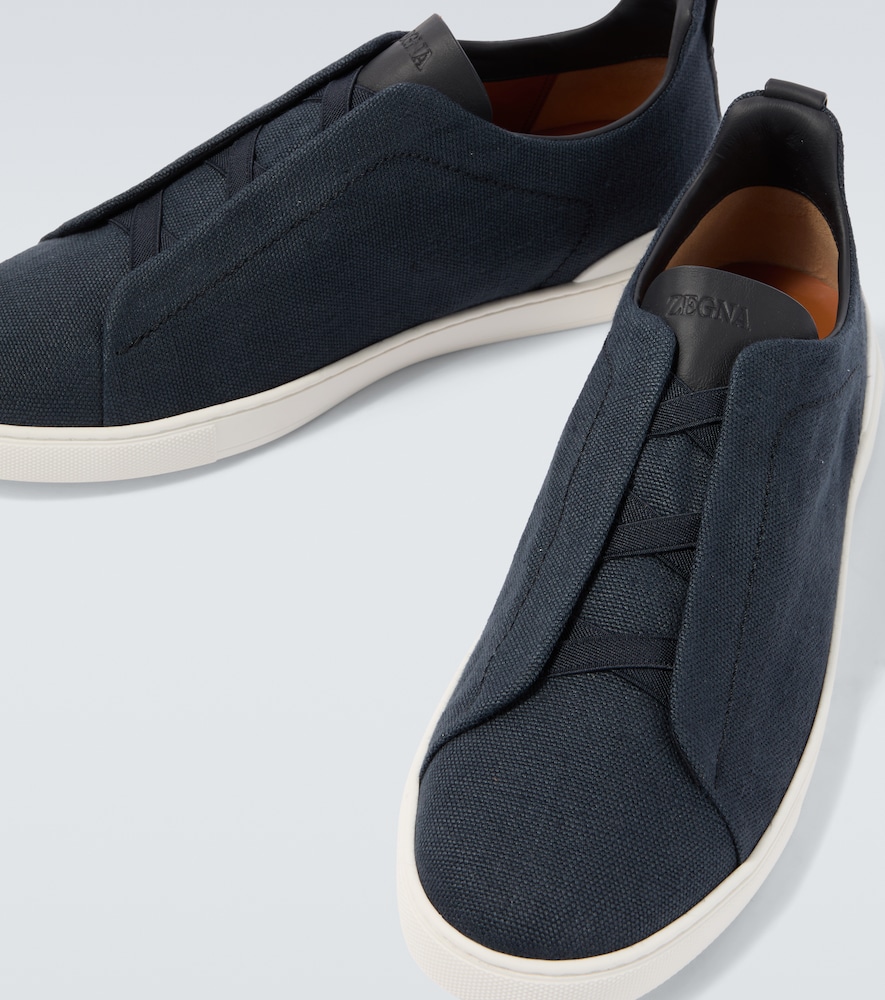  Zegna Zegna Slip-ons Triple Stitch Aus Canvas 