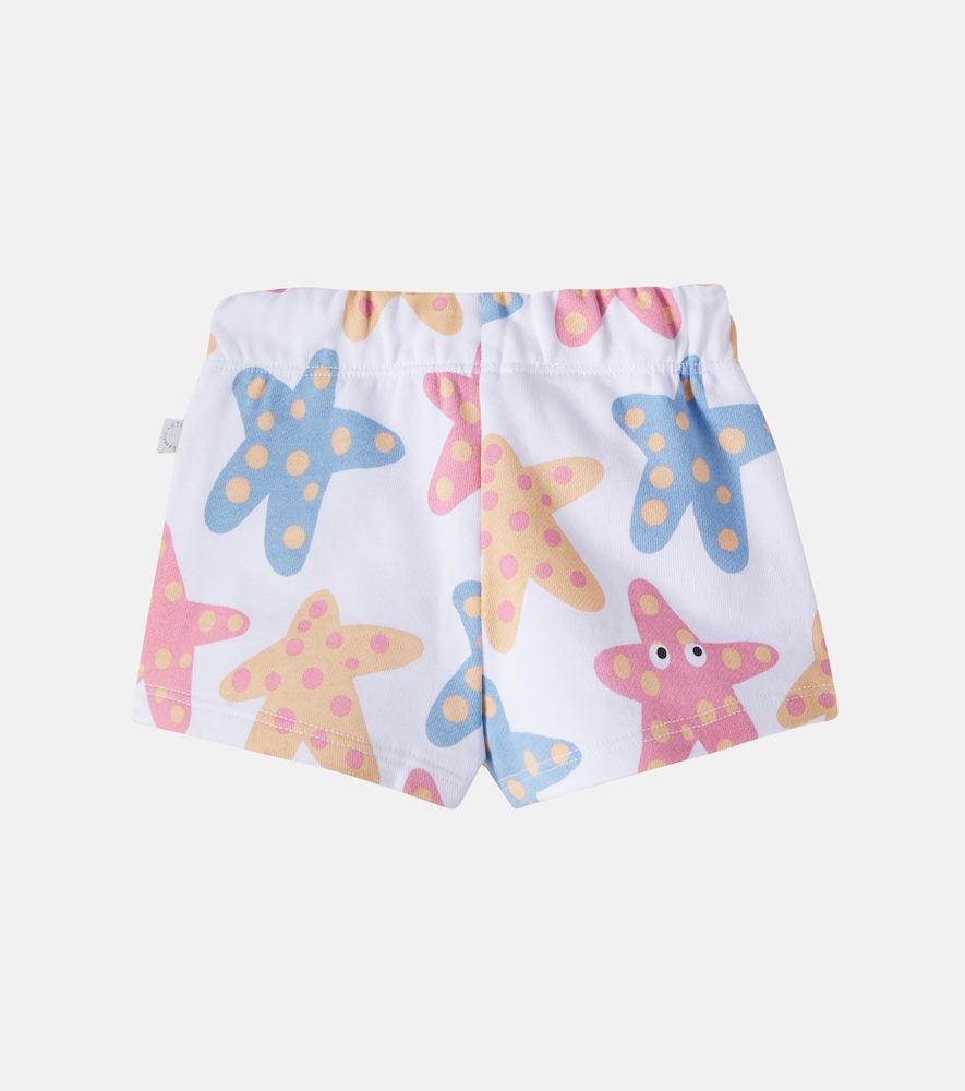  Stella Mccartney Kids Stella Mccartney Kids Baby Printed Cotton Jersey Shorts 