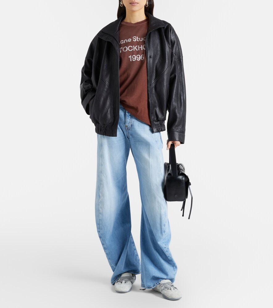  Acne Studios Acne Studios T-shirt Aus Baumwolle Und Hanf 