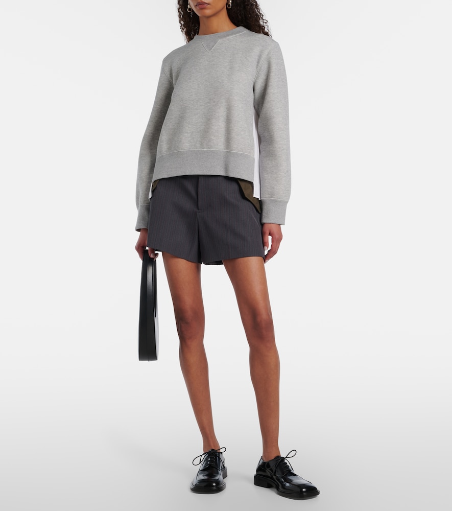  Sacai Sacai Cotton-blend Sweatshirt 