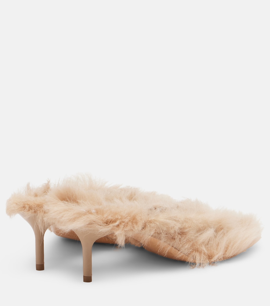  Acne Studios Acne Studios Shearling Thong Sandals 