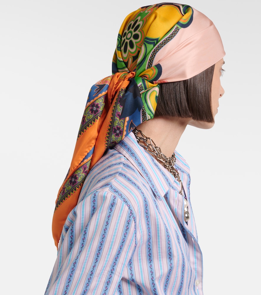 Etro Norma printed silk twill scarf
