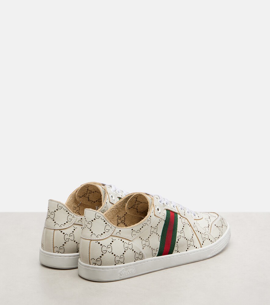 Gucci Gucci Sneakers Stretch Gg Web Stripe Aus Leder 