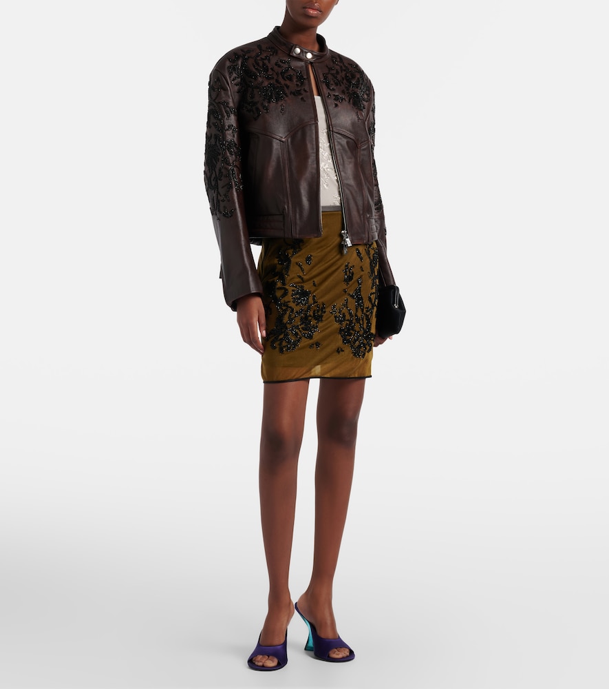  Jacques Wei Jacques Wei Verzierter Minirock 