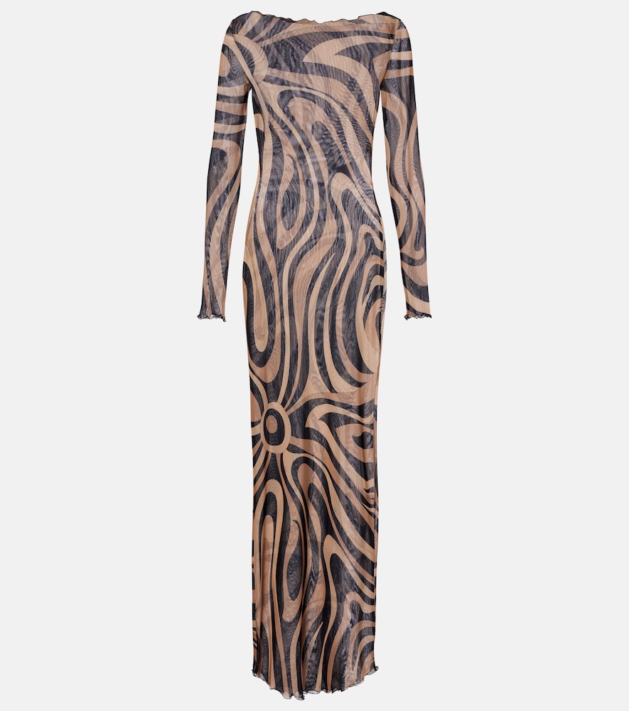 Pucci Marmo tulle maxi dress