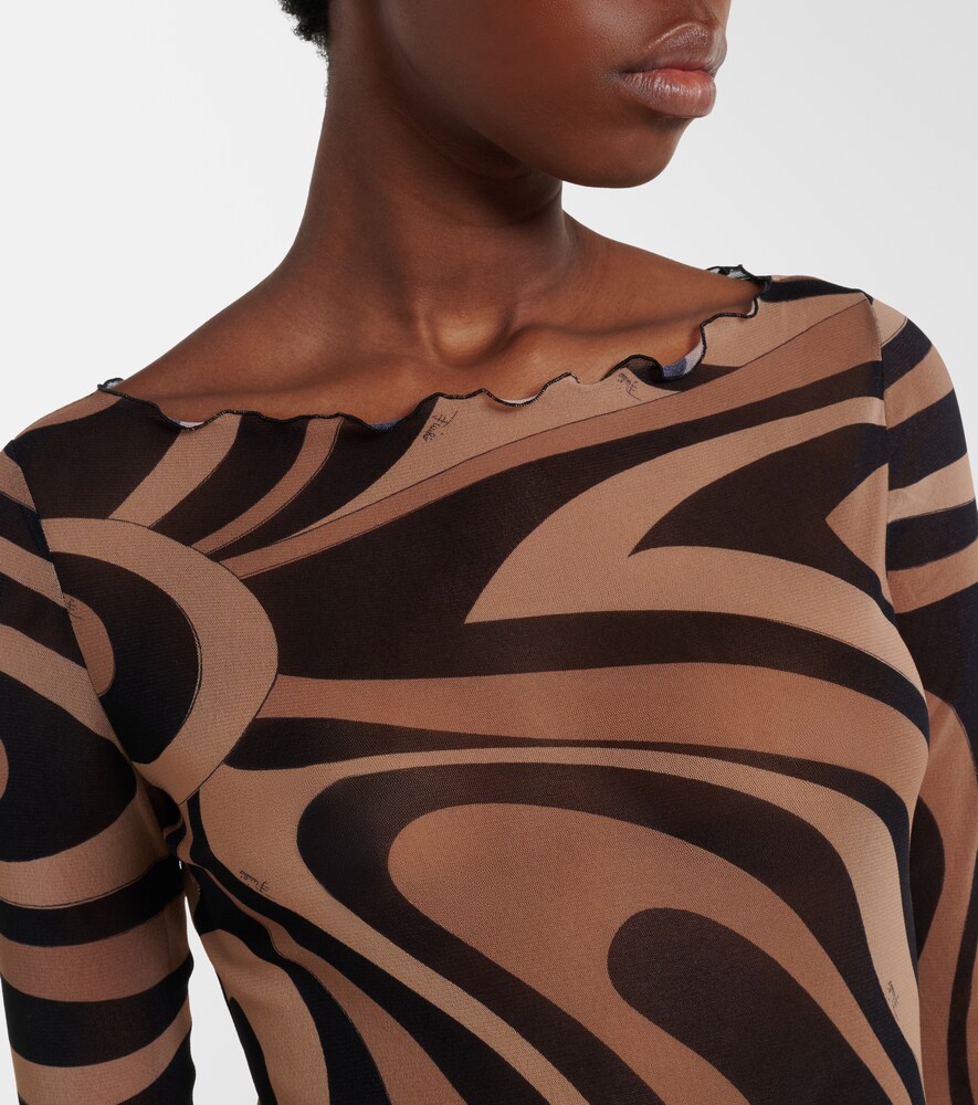  Pucci Pucci Maxikleid Marmo Aus Tüll 