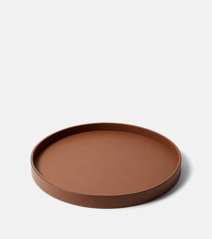 Giobagnara Unisex Brown Polo Large Leather Tray - Mytheresa
