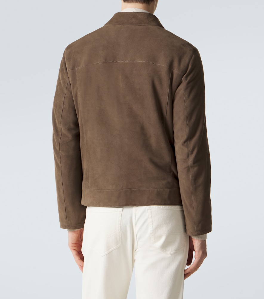 Suede Blouson Jacket