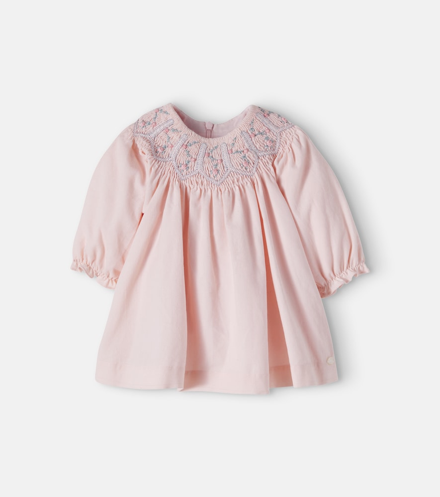 Baby Besticktes Kleid aus Baumwolle
