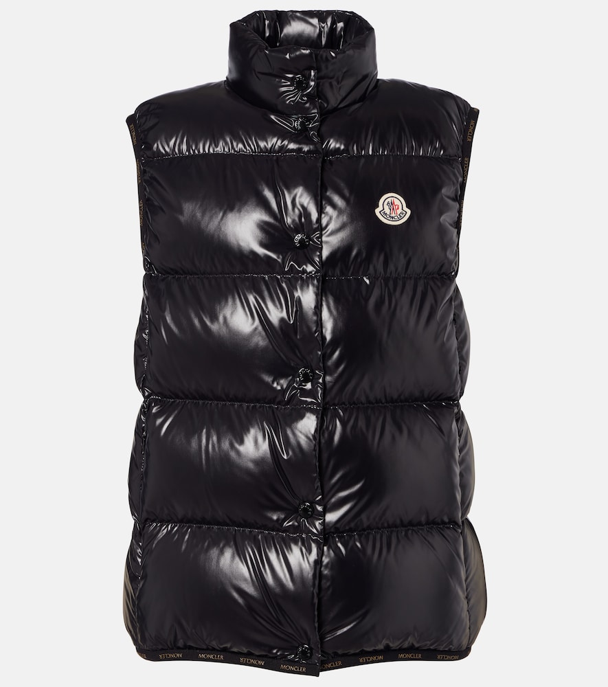 Moncler Women's Black Badia Down Vest UK Size 8 - Mytheresa