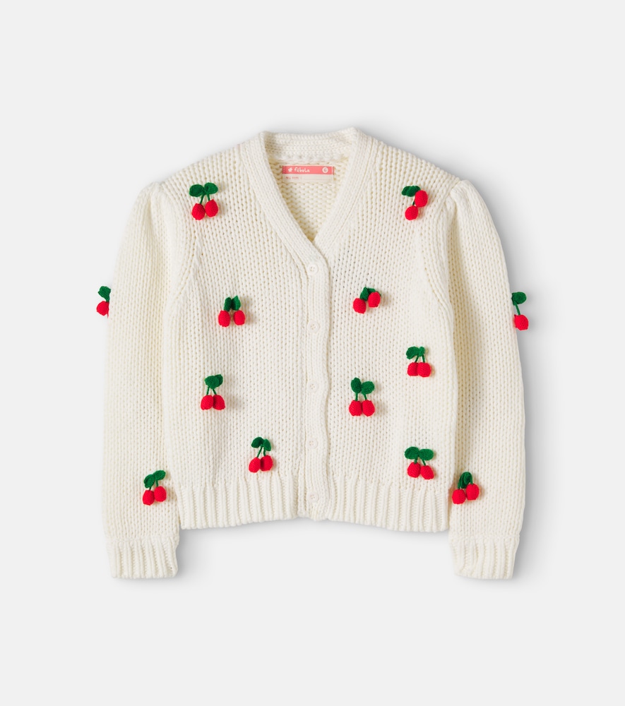 Fábula Bestickter Cardigan aus einem Baumwollgemisch