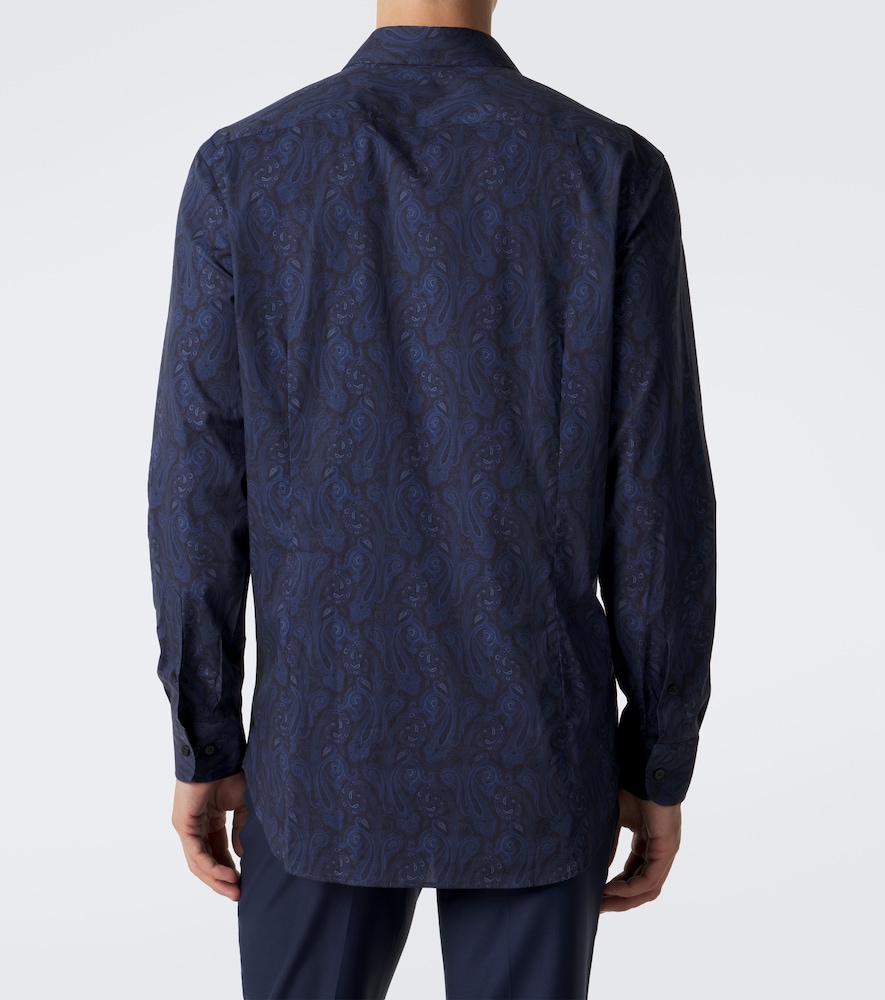 Paisley Cotton-Blend Poplin Shirt