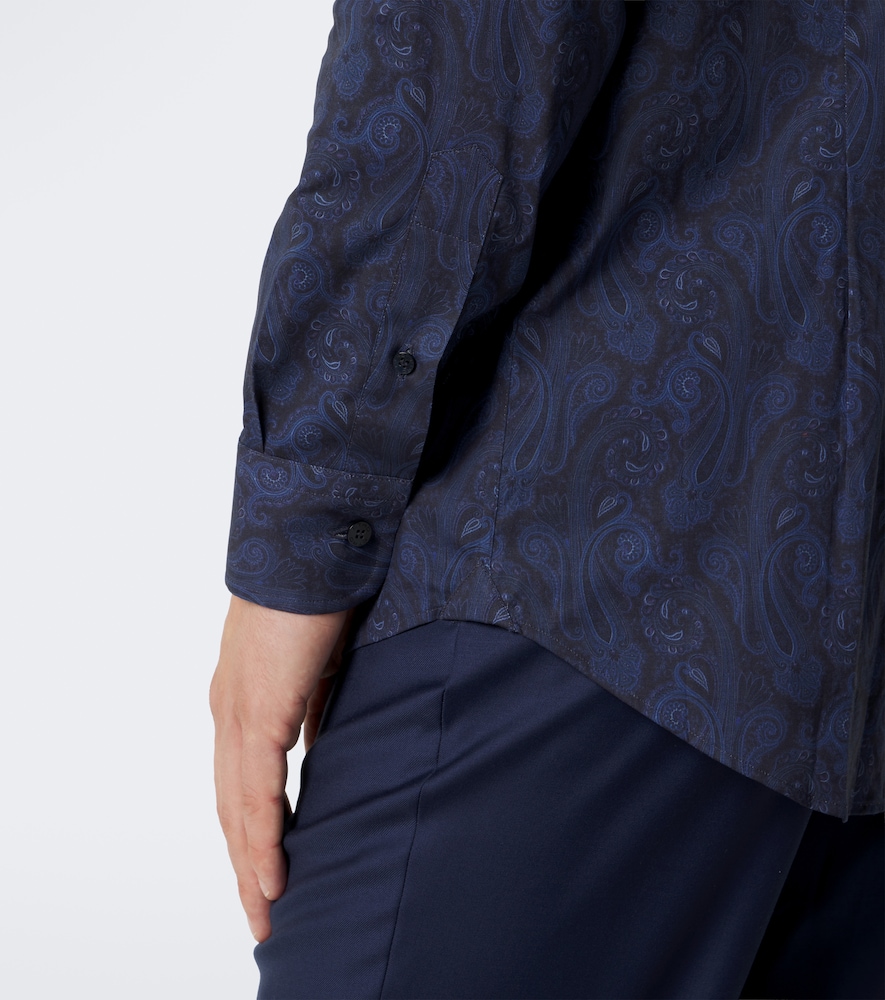 Paisley Cotton-Blend Poplin Shirt