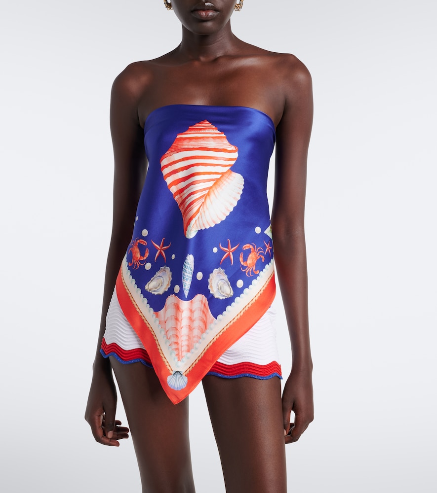 Retrofête Alivia Silk Bandeau Top