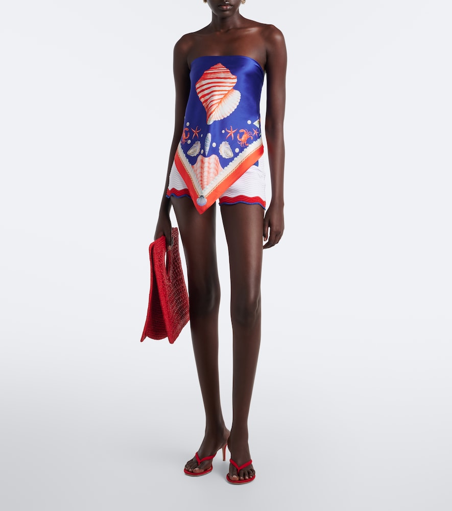 Retrofête Alivia Silk Bandeau Top