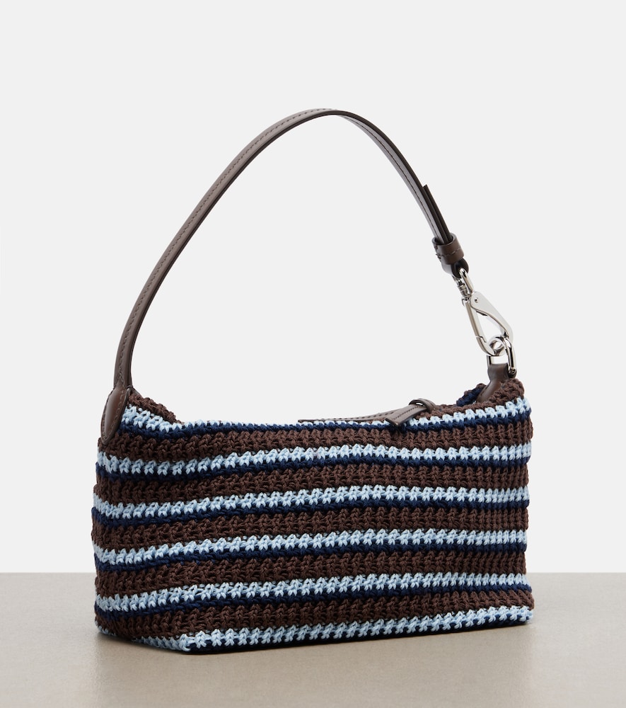  Miu Miu Miu Miu Schultertasche Aus Häkelstrick 