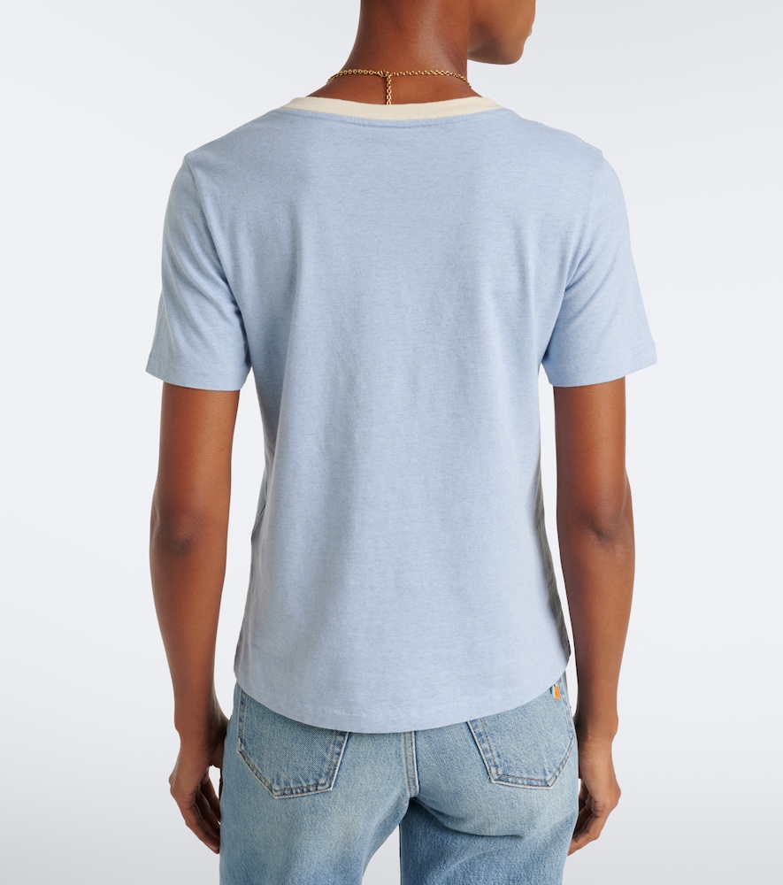 Chloé Logo Printed Cotton Jersey T-Shirt