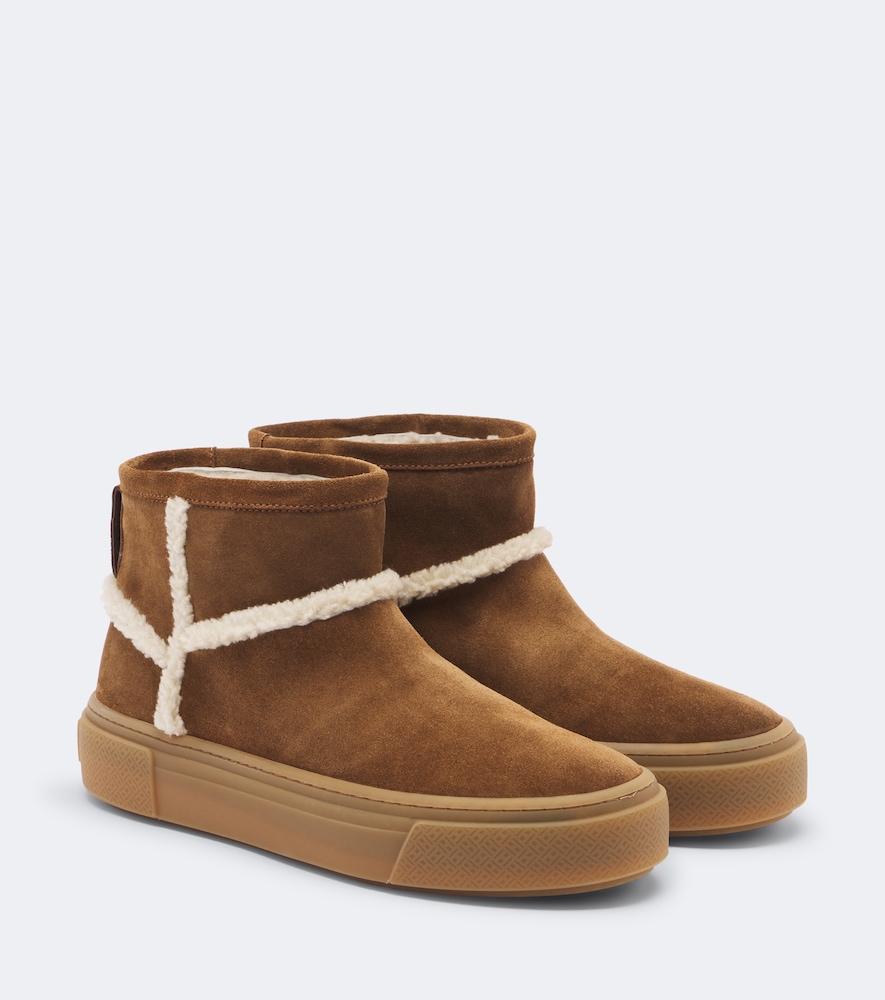 Ankle Boots H705 aus Veloursleder