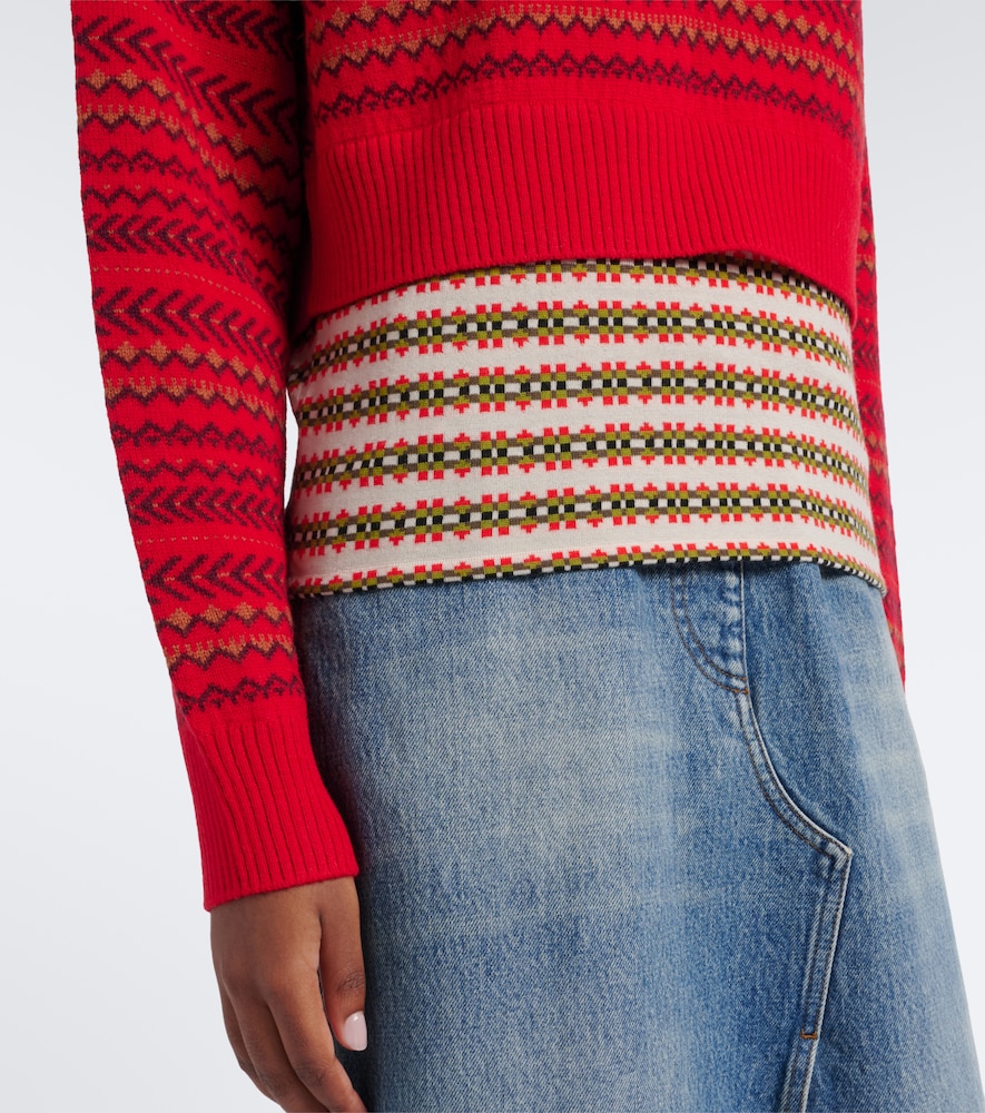 Wool-Blend Polo Sweater