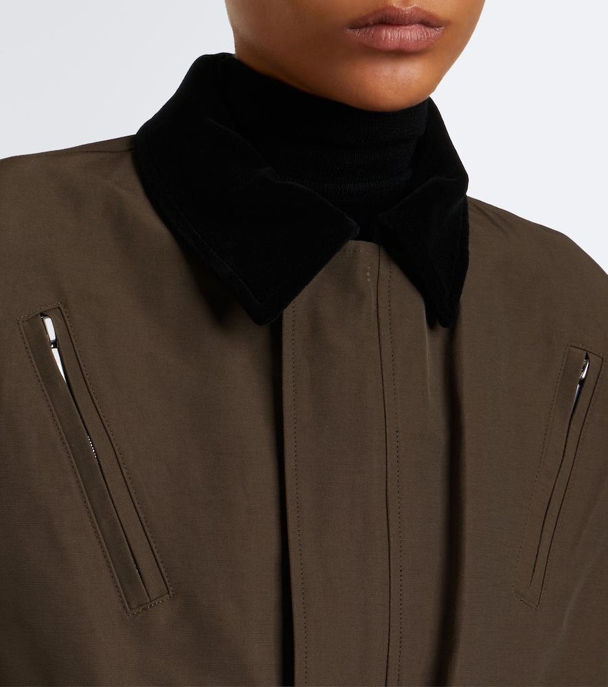 Cotton-Blend Blouson Jacket