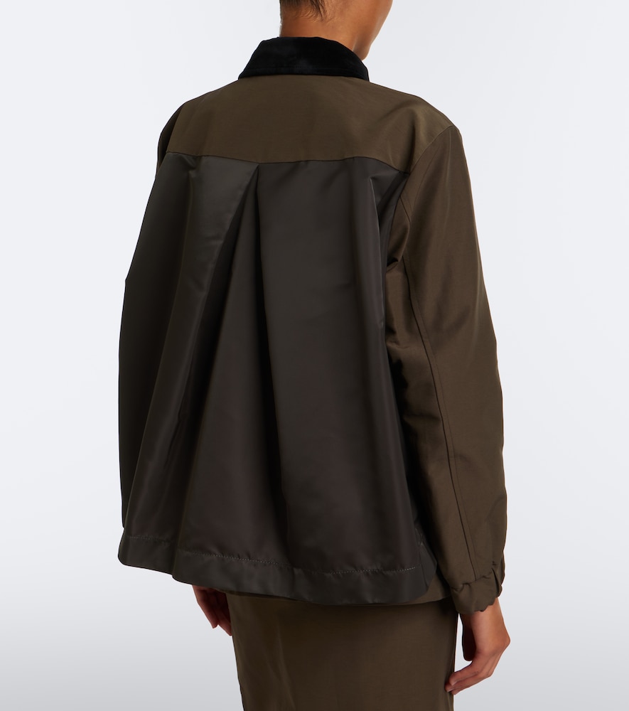 Cotton-Blend Blouson Jacket