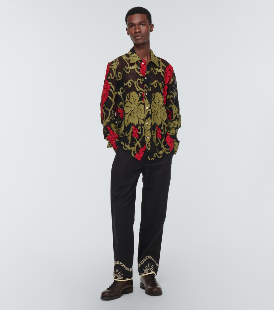  Bode Bode Vineyard Cotton Shirt 