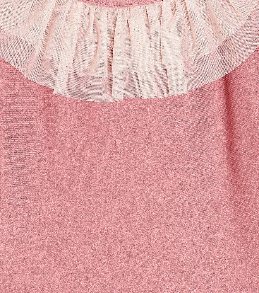 Suncracy Portinatx Tulle-trimmed Swimsuit In Pink